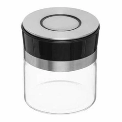 Pojemnik szkło/ stal nierdzewna  z pokrywką push 0,7L