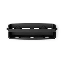 Umbra FLEX czarna półka łazienkowa pod prysznic GEL-LOCK nowoczesna z haczykami bez wiercenia