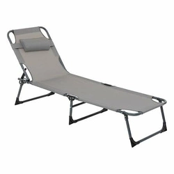 Leżak plażowy Asco szary