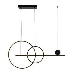 Lampa wisząca NEW AGE LED czarna 120 cm   OUTLET