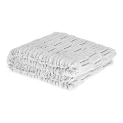 Koc Plush Grey gruby i puszysty na kanapę lub łóżko 180x130 cm Intesi