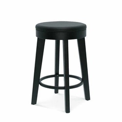 Hoker tapicerowany Ufo FAMEG 65 cm nowoczesny drewniany personalizowany do kuchni i jadalni