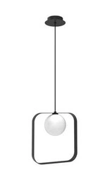 Lampa wisząca Tula czarna nowoczesna metalowa pojedyncza do salonu lub nad stół