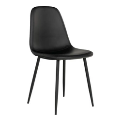 Krzesło Stockholm czarne PU/ czarne outlet