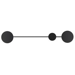 Nowoczesny kinkiet LED CLEX Step into Design czarny 120 cm do salonu i sypialni