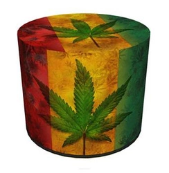 Pufa Jamajka Intesi okrągła tapicerowana multikolor nowoczesna do salonu i sypialni 40 cm