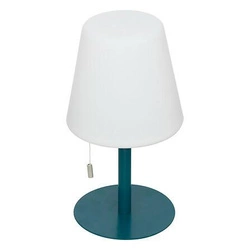 Lampka nocna LED Zack Atmosphera nowoczesna biała niebieska akumulatorowa do sypialni i ogrodu