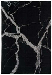 Dywan nowoczesny Statuario Black 160x230 wełniany do salonu łatwy w czyszczeniu Carpet Decor