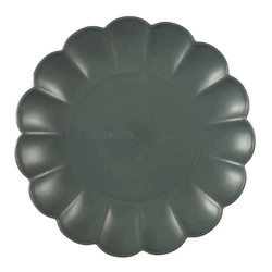 Talerz deserowy Iris 20,5cm szary ciemny