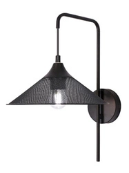 Kinkiet ścienny Kiruna czarny metalowy glamour Ledea nowoczesny do salonu i sypialni