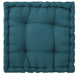 Poduszka na krzesło Shipy Atmosphera pikowana 40x40 niebieska do ogrodu i jadalni