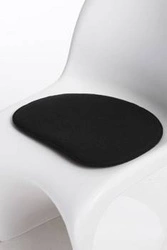 Poduszka na krzesło Balance Intesi filcowa czarna 40x35 do jadalni i kuchni