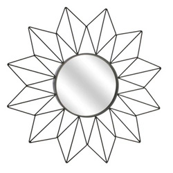 Lustro Intesi Volant czarne industrialne