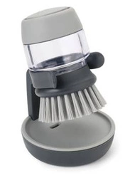 JJ - Szczotka do mycia naczyń z pompką, szara