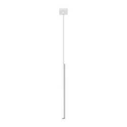 Nowoczesna lampa wisząca Pastelo biała metalowa nad stół do kuchni i jadalni