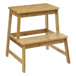 Bambusowy podnóżek ergonomiczny 2-stopniowy 5five simply smart do kuchni i łazienki boho