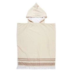 Ponczo Orongo ręcznikowe beżowe