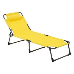 Leżak plażowy Asco żółty