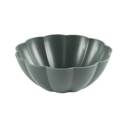 Miska do sałatek Iris 14,5 cm okrągła szara ciemna Intesi do kuchni zmywarka