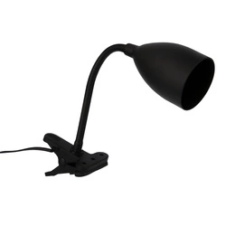 Lampka nocna z klipsem Sily Atmosphera brązowa nowoczesna do sypialni i na biurko regulowana