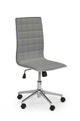 Fotel biurowy ergonomiczny Mapet szary obrotowy z regulacją wysokości ekoskóra do biura Intesi