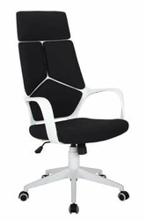 Fotel biurowy ergonomiczny Alenda czarny obrotowy z podłokietnikami do biura Intesi