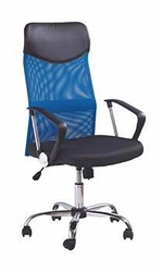 Fotel biurowy ergonomiczny obrotowy Spiner niebieski z regulacją do biura Intesi