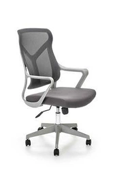 Fotel biurowy ergonomiczny Vertun szary nowoczesny obrotowy z siatką do pracy Intesi
