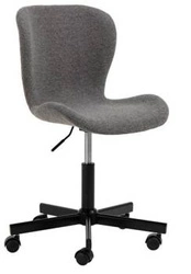 Fotel biurowy ergonomiczny Batilda-A1 Actona antracytowy obrotowy z regulacją wysokości