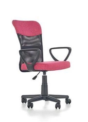 Fotel biurowy ergonomiczny obrotowy młodzieżowy Canaria różowy z regulacją Intesi do biurka