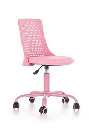 Fotel biurowy młodzieżowy Flexiroll różowy ergonomiczny obrotowy do nauki Intesi