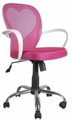 Fotel obrotowy Gossip różowy