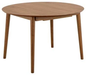 Stół okrągły rozkładany do jadalni Montreux Actona orzech nowoczesny drewniany 115-154 cm