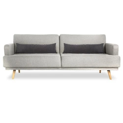 Sofa rozkładana 3 osobowa Jack szara Atmosphera do salonu skandynawska z funkcją spania