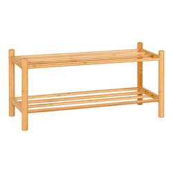 Półka na buty Manaus Intesi bambusowa naturalna do przedpokoju minimalistyczna 70 cm