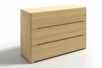 Komoda drewniana z szufladami Sparta 120 cm skandynawska do salonu i sypialni SKANDICA