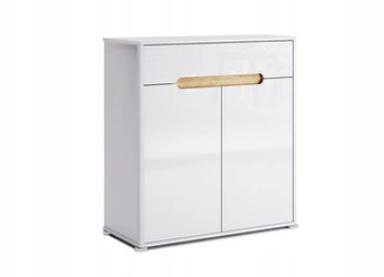 Komoda Steff biała z szufladami nowoczesna komoda do salonu i sypialni 90 cm Intesi