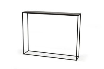 Konsola STAM 200 nowoczesna szara pietra wąska metalowa do przedpokoju i salonu NORDIFRA