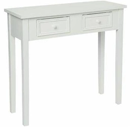 Konsola Charme biała z szufladami do przedpokoju i salonu w stylu prowansalskim drewniana