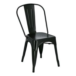 Krzesło metalowe Paris retro do jadalni lub kuchni personalizowany kolor sztaplowane D2.DESIGN