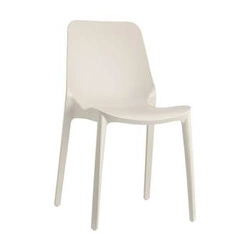 Krzesło ogrodowe Ginevra białe z tworzywa sztucznego SCAB Design nowoczesne sztaplowane