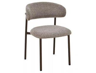 Krzesło Pasco cappuccino tapicerowane do jadalni i salonu Intesi