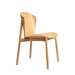 Krzesło drewniane Finn SCAB Design do jadalni nowoczesne retro orzech sztaplowane