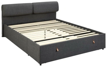 Łóżko tapicerowane Calvi 160x200 z szufladami do sypialni nowoczesne