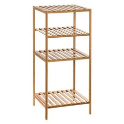 Regał bambusowy 5five simply smart na książki i pudełka ażurowy boho do salonu 77,5 cm
