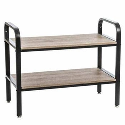 Industrialna półka na buty Jano 5five simply smart czarna i naturalna do przedpokoju 71 cm