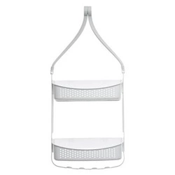 Półka łazienkowa wisząca Flexible biała 69 cm 2-poziomowa pod prysznic 5five simply smart