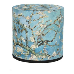 Pufa ogrodowa okrągła Japandi MOOD nowoczesna wodoodporna do ogrodu balkonu tarasu