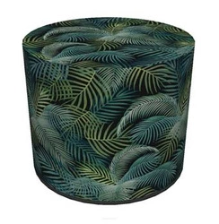 Pufa ogrodowa Exotic Intesi okrągła wodoodporna do ogrodu i na balkon zielona 40 cm