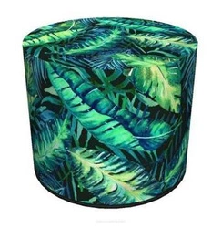 Pufa ogrodowa okrągła Virgo Intesi nowoczesna wodoodporna do ogrodu tarasu balkonu 40 cm